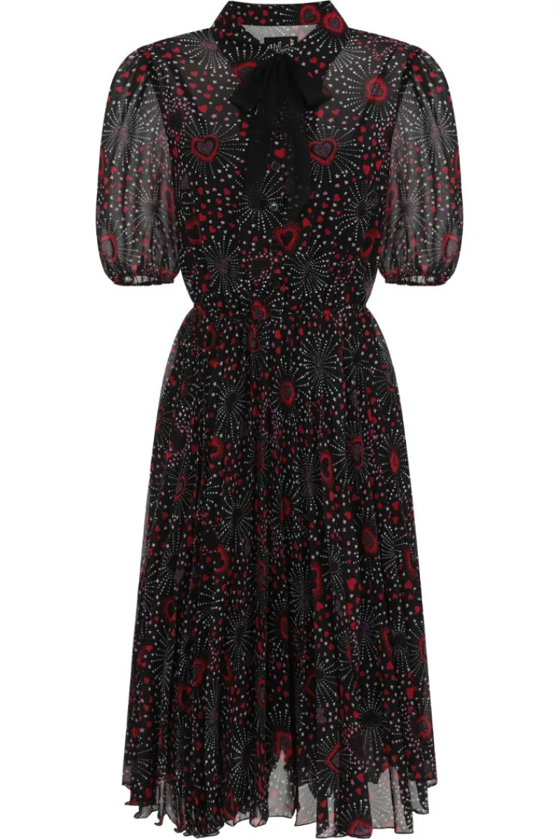 Hell Bunny Dresses|Dresses>Perry Mid Dress Black