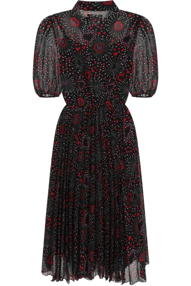 Hell Bunny Dresses|Dresses>Perry Mid Dress Black