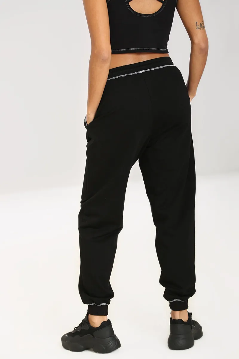 Hell Bunny Trousers & Shorts|Trousers & Shorts>Petal Joggers Black