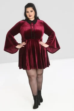 Hell Bunny Dresses|Mini Dresses>Prudence Dress Wine