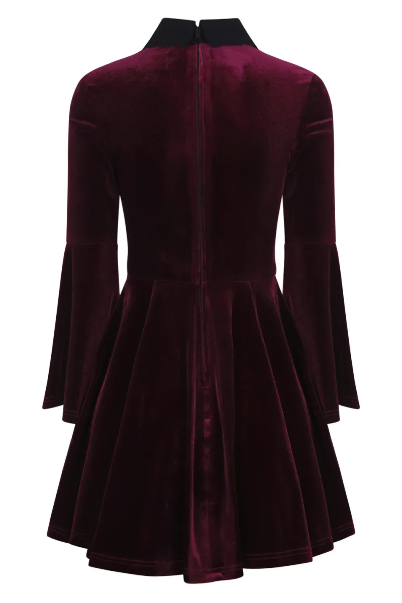 Hell Bunny Dresses|Mini Dresses>Prudence Dress Wine