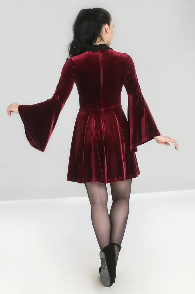 Hell Bunny Dresses|Mini Dresses>Prudence Dress Wine