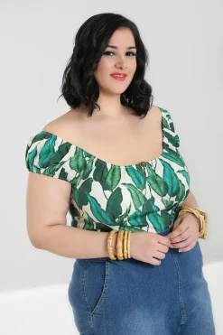 Hell Bunny Tops|Tops>Rainforest Top Ivory