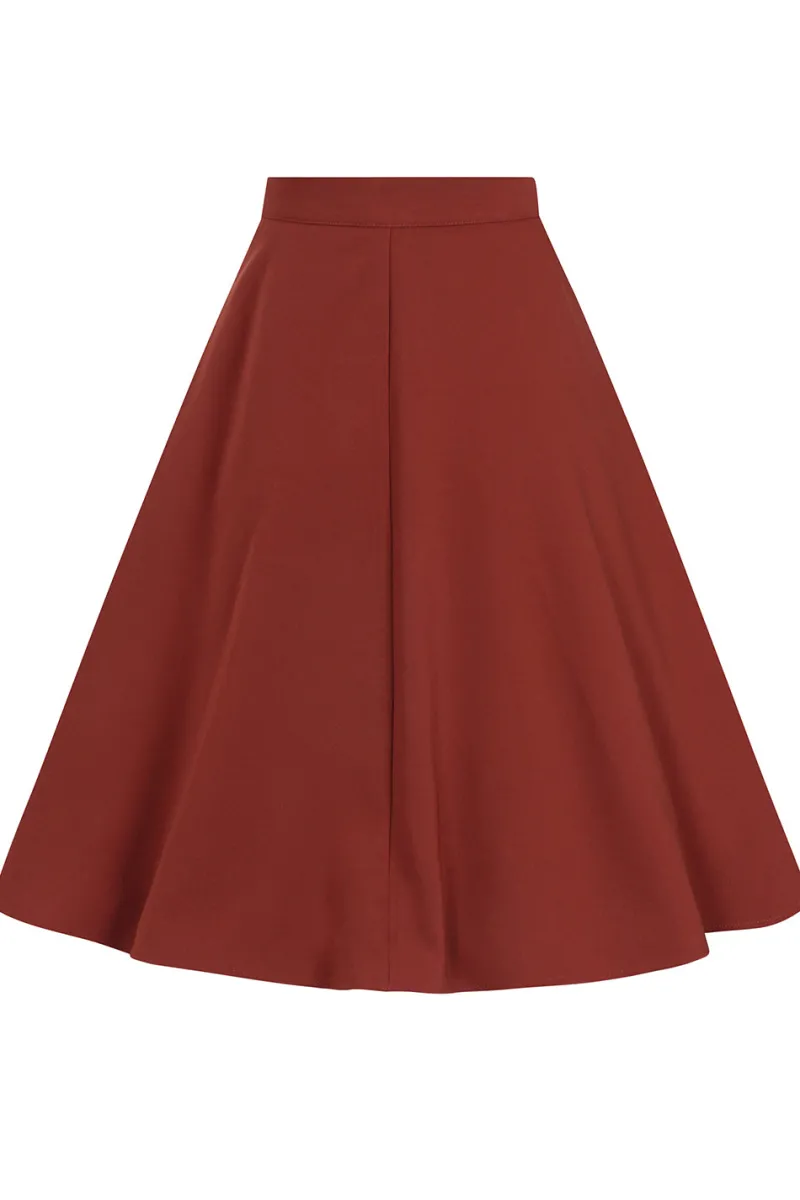 Hell Bunny Skirts|Skirts>Ravenwood Skirt Brown