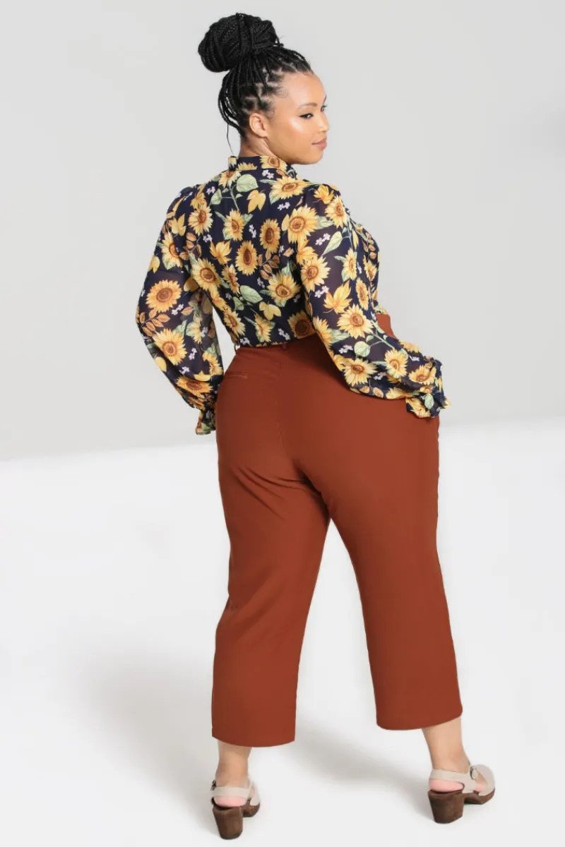 Hell Bunny Trousers & Shorts|Trousers & Shorts>Ravenwood trousers Brown