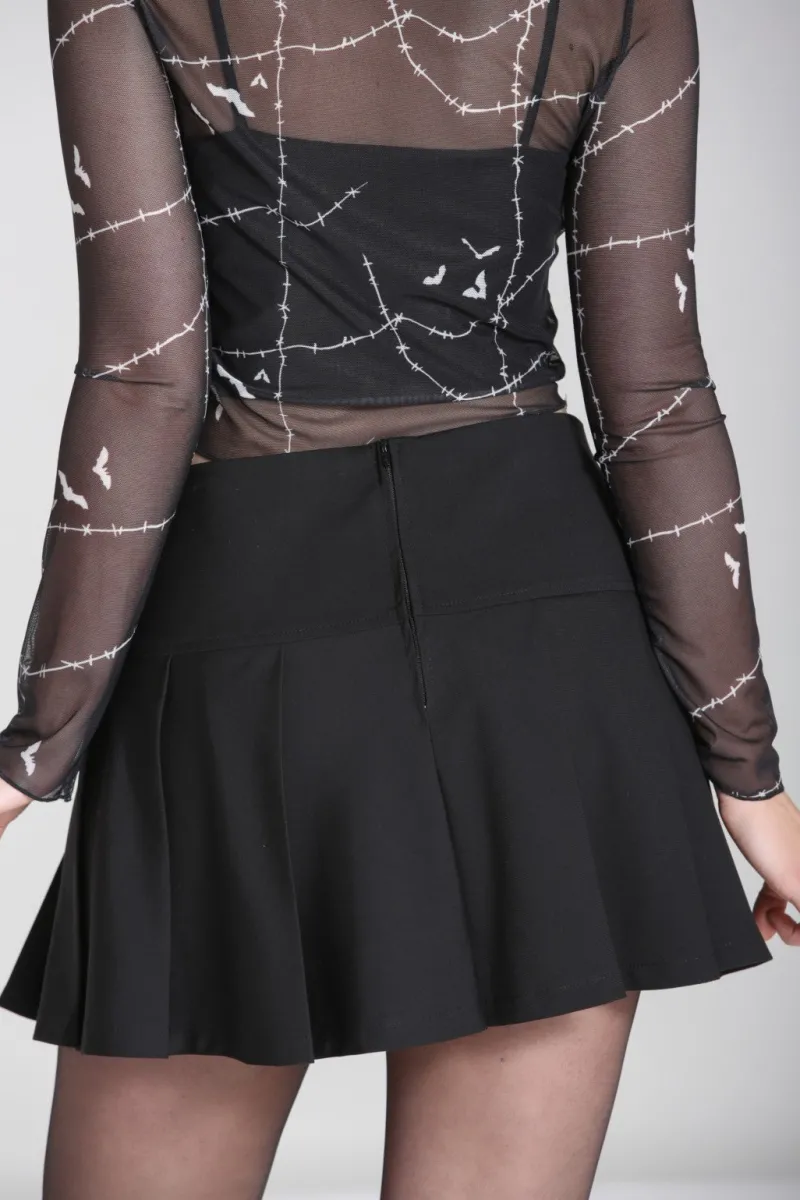 Hell Bunny Skirts|Skirts>Rebellion Skirt Black