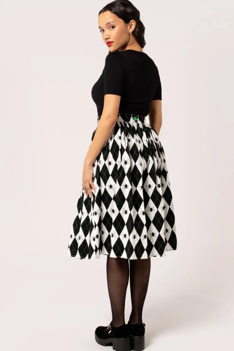 Hell Bunny Skirts|Skirts>Regina Skirt Black/White