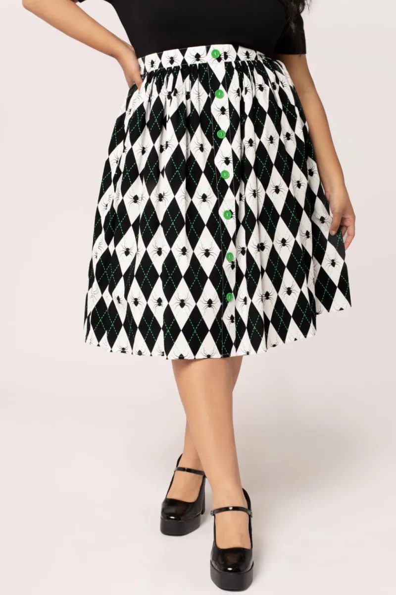 Hell Bunny Skirts|Skirts>Regina Skirt Black/White