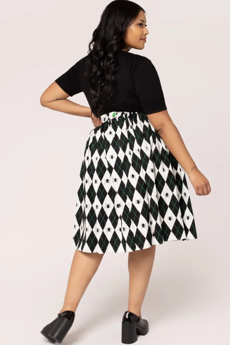 Hell Bunny Skirts|Skirts>Regina Skirt Black/White