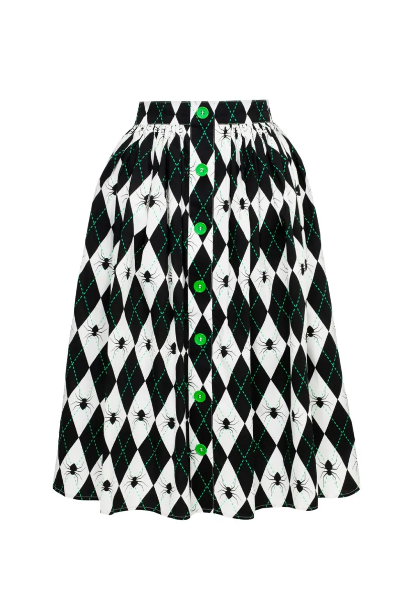 Hell Bunny Skirts|Skirts>Regina Skirt Black/White