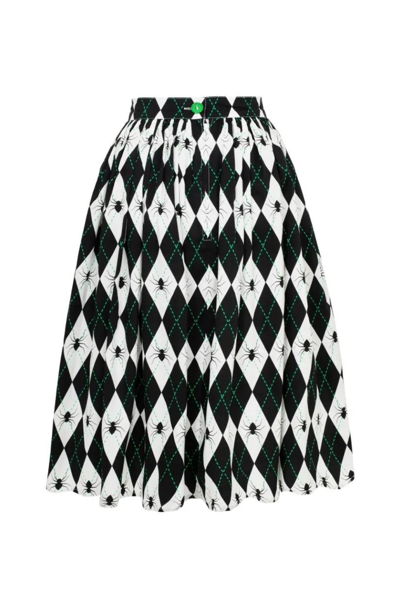 Hell Bunny Skirts|Skirts>Regina Skirt Black/White
