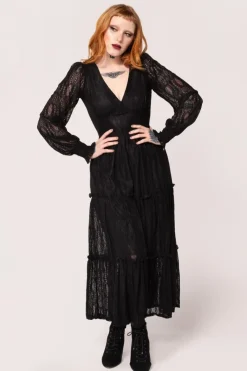 Hell Bunny Maxi Dresses|Dresses>Rhea Dress Black