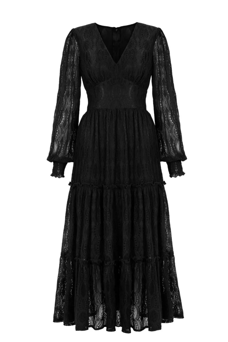 Hell Bunny Maxi Dresses|Dresses>Rhea Dress Black