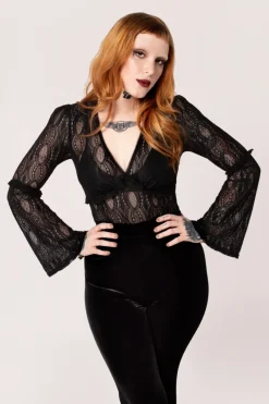Hell Bunny Tops|Tops>Rhea Top Black