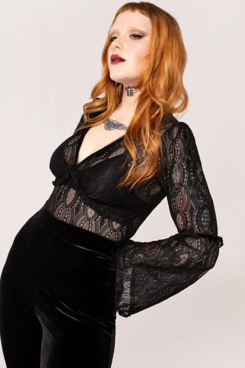 Hell Bunny Tops|Tops>Rhea Top Black