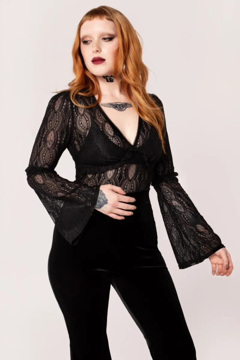 Hell Bunny Tops|Tops>Rhea Top Black