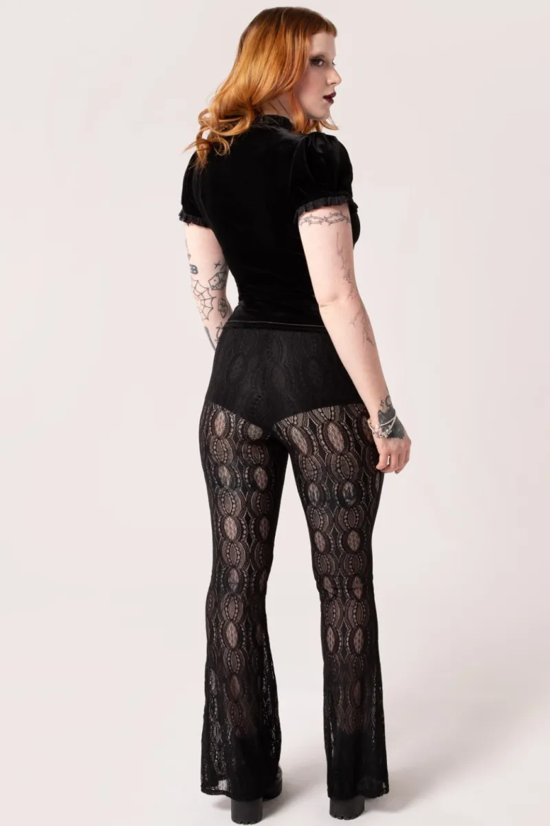 Hell Bunny Trousers & Shorts|Trousers & Shorts>Rhea Trousers Black