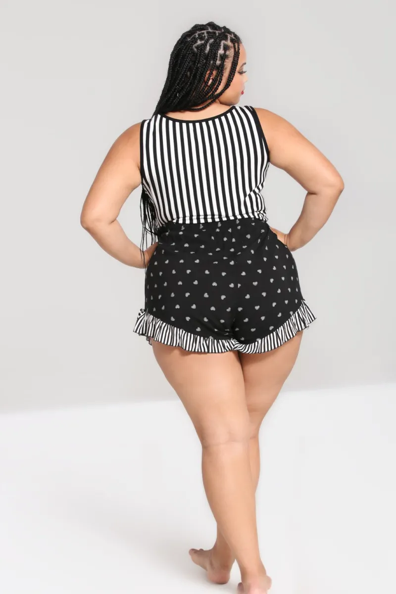 Hell Bunny Trousers & Shorts|Trousers & Shorts>Ribcage Shorts Black