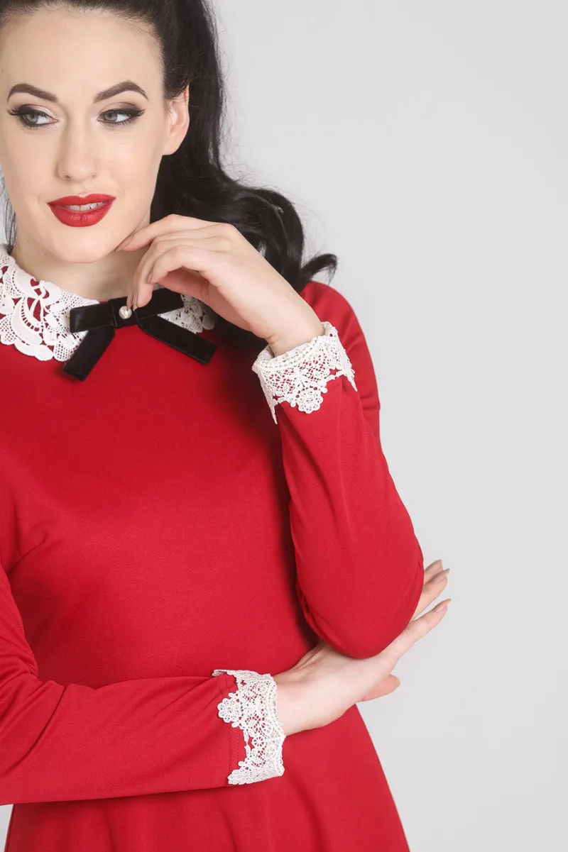Hell Bunny Dresses|Mini Dresses>Ricci Dress Red