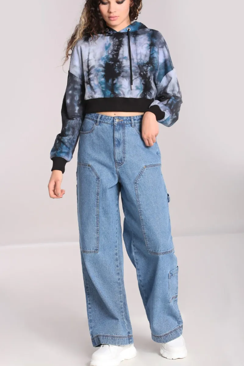 Hell Bunny Trousers & Shorts|Trousers & Shorts>Rider Jeans Blue