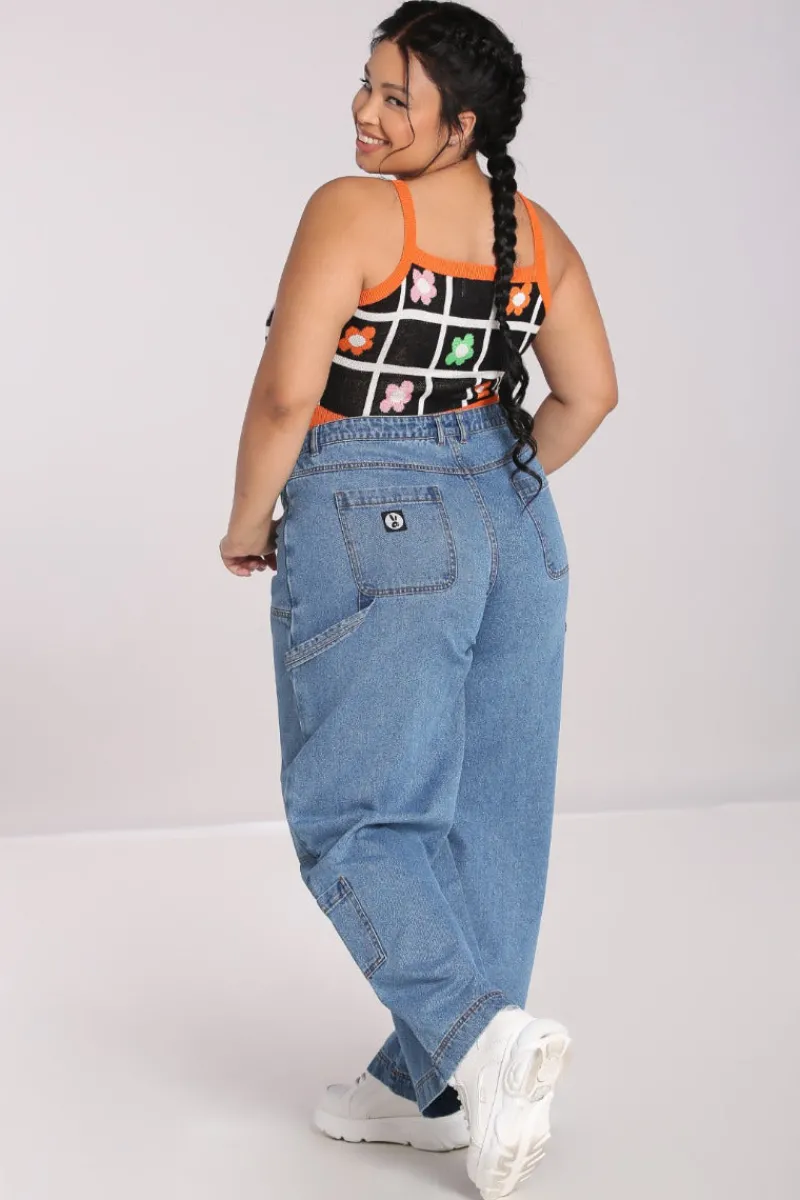 Hell Bunny Trousers & Shorts|Trousers & Shorts>Rider Jeans Blue