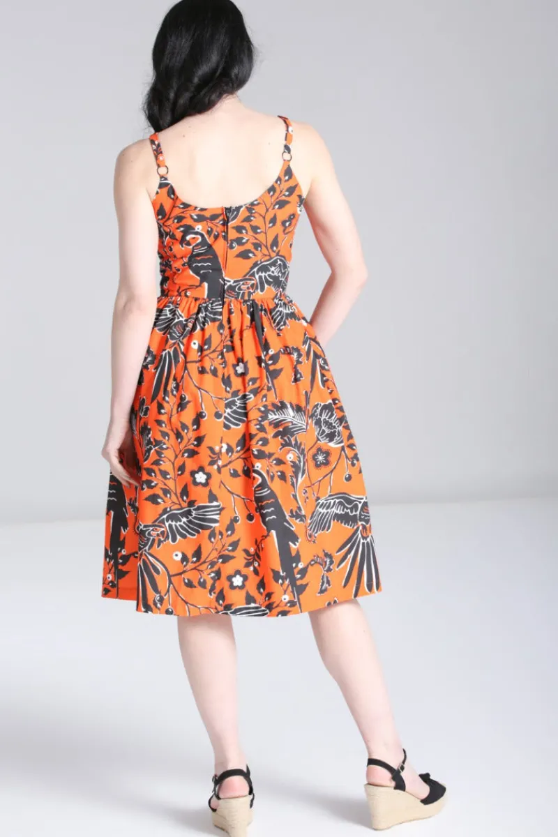 Hell Bunny Dresses|Dresses With Pockets>Rio Dress Orange