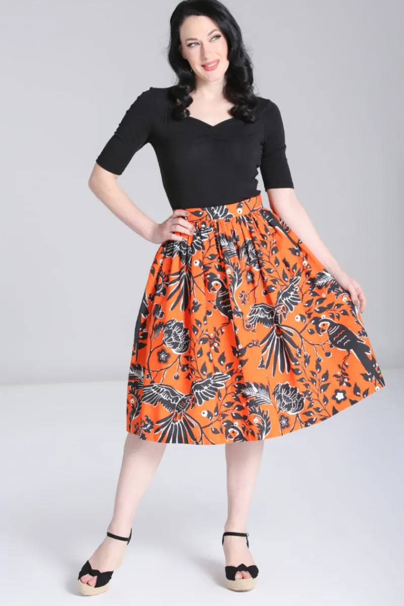 Hell Bunny Skirts|Skirts>Rio Skirt Orange