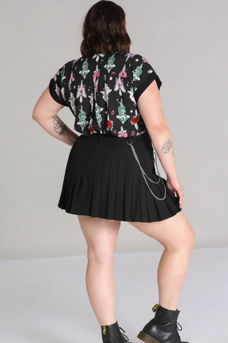 Hell Bunny Skirts>Roesia Skirt Black