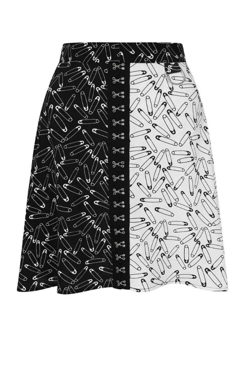 Hell Bunny Skirts|Skirts>Safety Pin Skirt Black