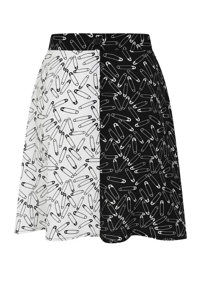 Hell Bunny Skirts|Skirts>Safety Pin Skirt Black