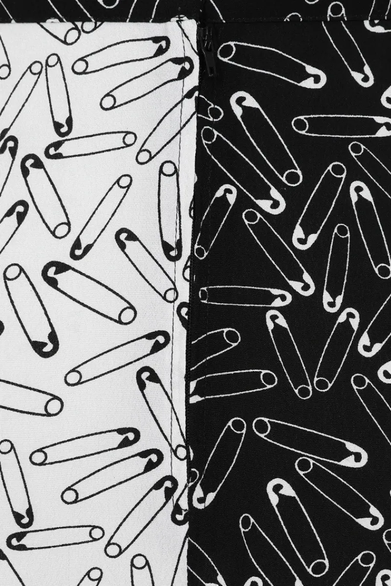 Hell Bunny Skirts|Skirts>Safety Pin Skirt Black