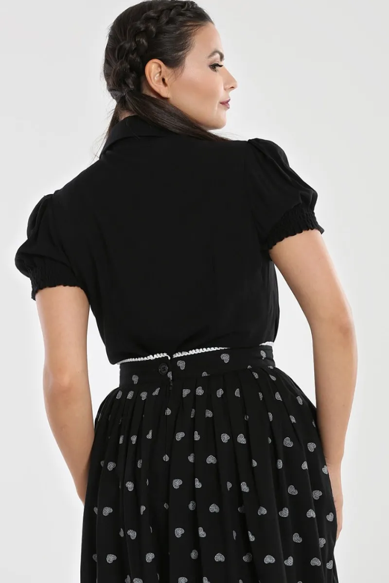 Hell Bunny Tops|Blouses>Samara Blouse Black