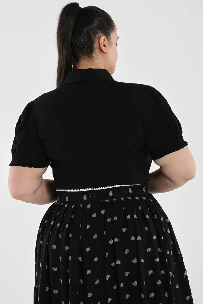 Hell Bunny Tops|Blouses>Samara Blouse Black
