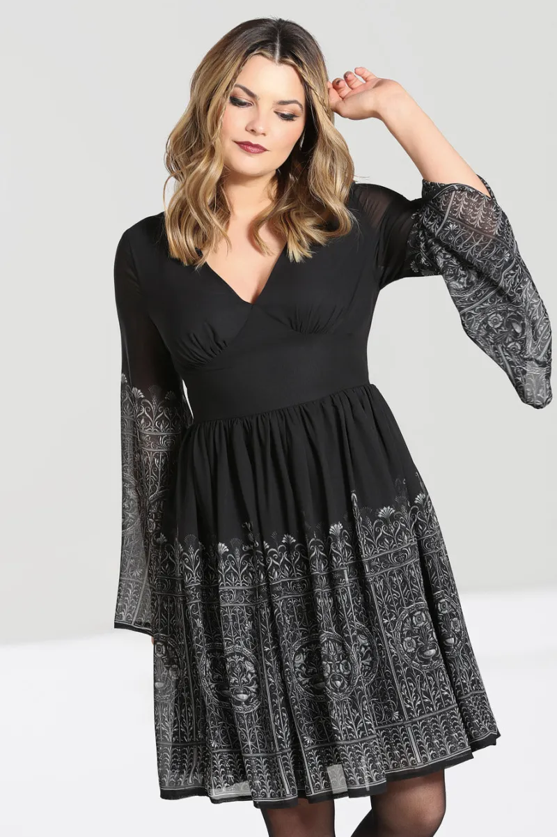 Hell Bunny Dresses|Dresses>Secret Gate Dress Black
