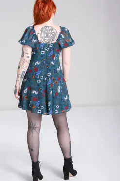 Hell Bunny Dresses|Dresses>Sianna Mini Dress Teal