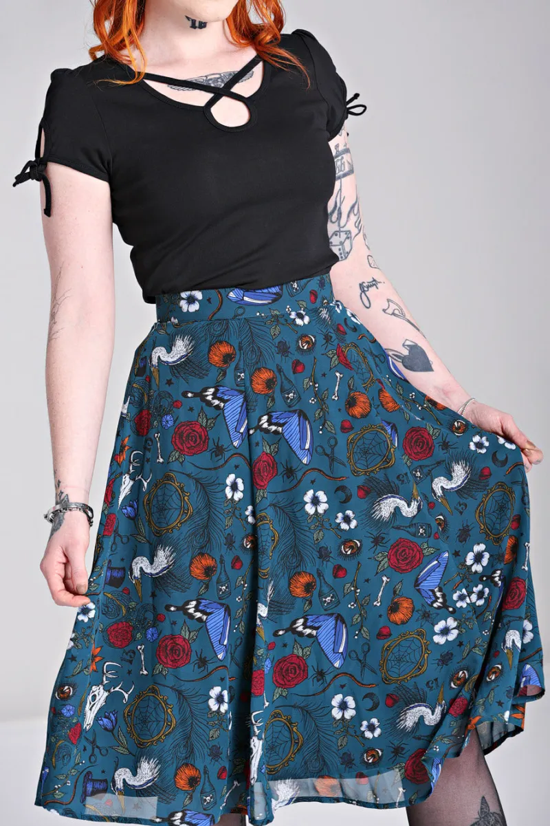 Hell Bunny Skirts|Skirts>Sianna Skirt Teal