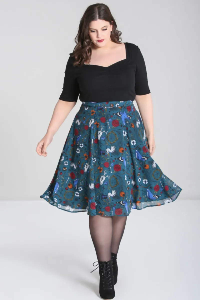 Hell Bunny Skirts|Skirts>Sianna Skirt Teal