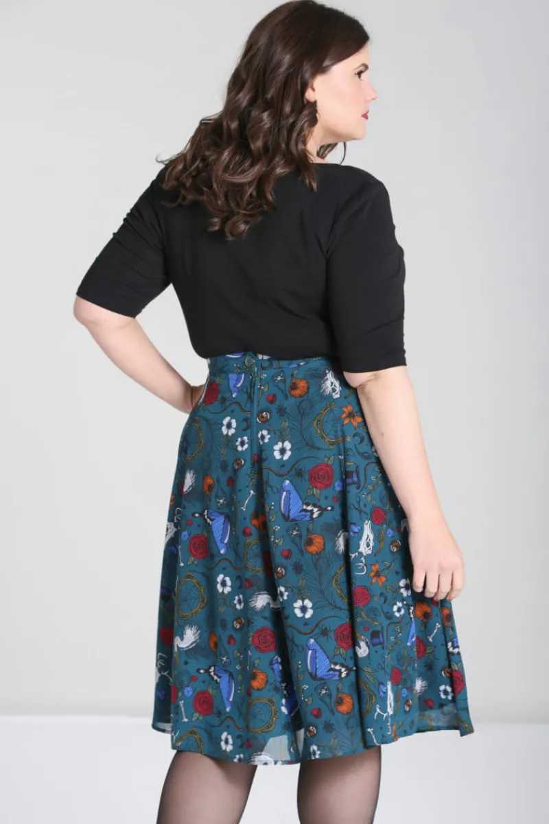 Hell Bunny Skirts|Skirts>Sianna Skirt Teal