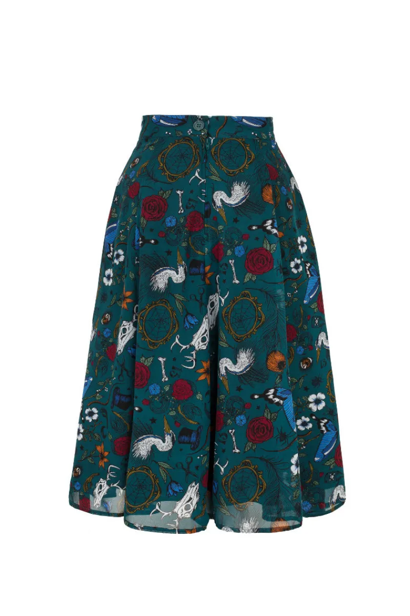 Hell Bunny Skirts|Skirts>Sianna Skirt Teal