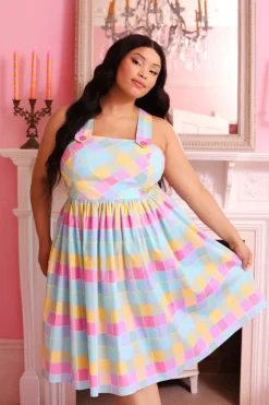 Hell Bunny Dresses|Dresses With Pockets>Skye Midi Dress Multi