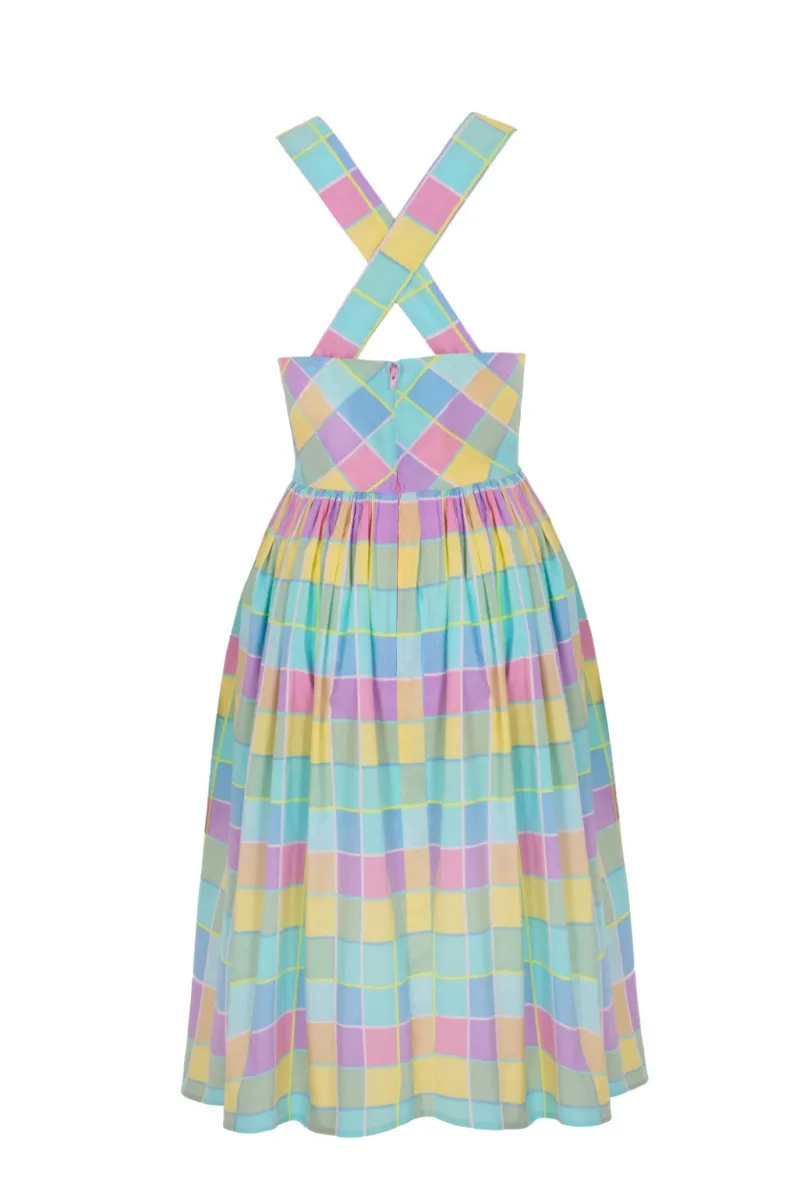 Hell Bunny Dresses|Dresses With Pockets>Skye Midi Dress Multi