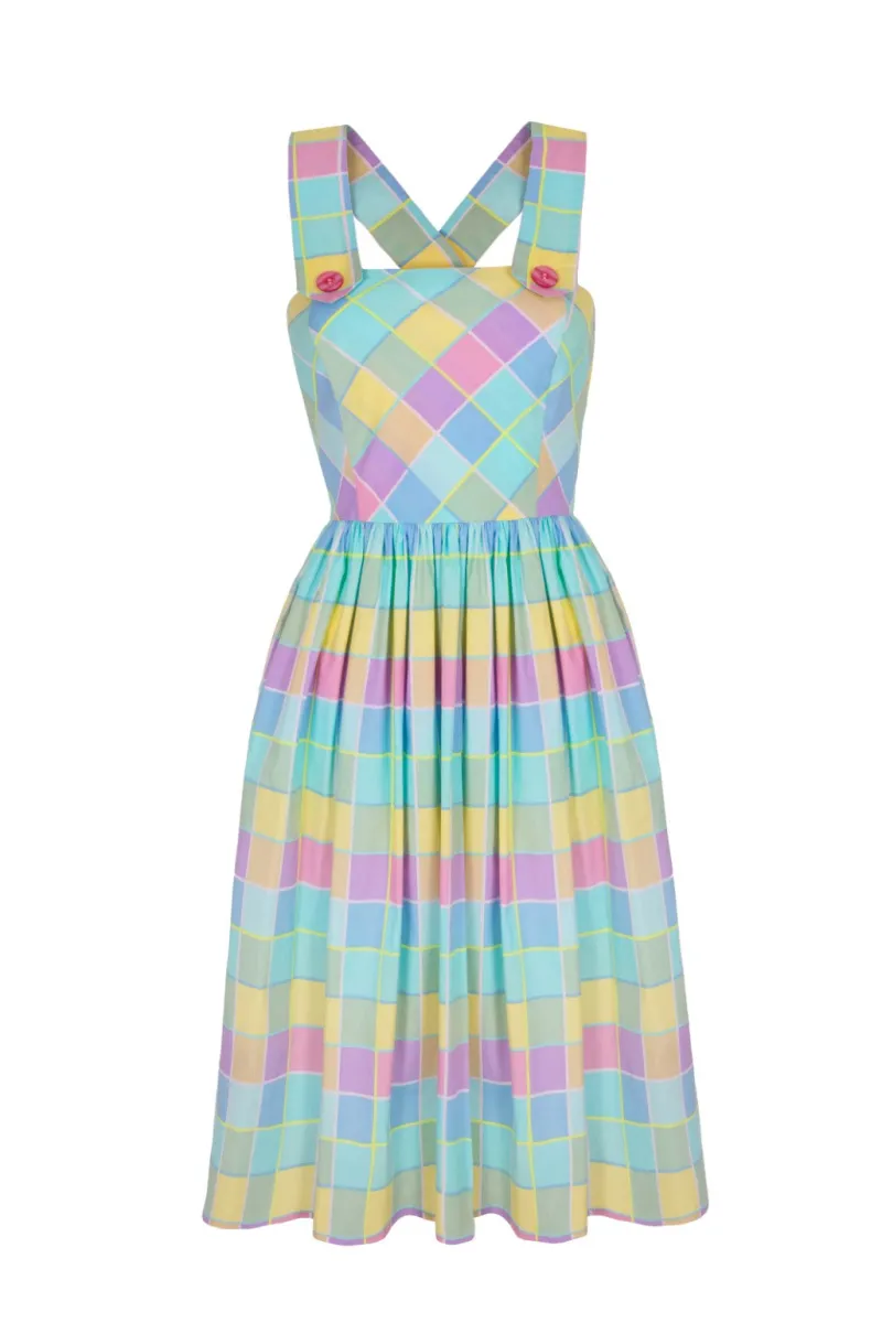 Hell Bunny Dresses|Dresses With Pockets>Skye Midi Dress Multi