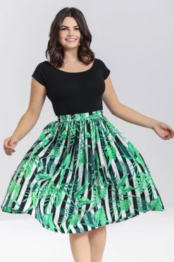 Hell Bunny Skirts|Skirts>Solana 50's Skirt Black