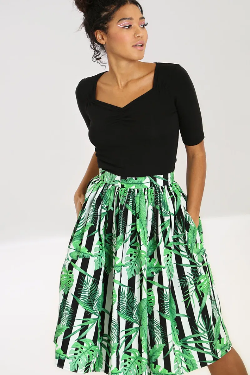 Hell Bunny Skirts|Skirts>Solana 50's Skirt Black