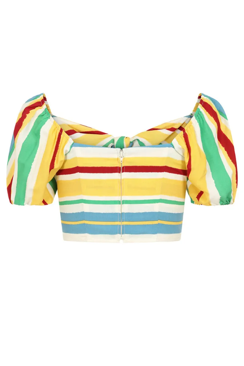 Hell Bunny Tops|Tops>Solange Crop Top MultiColour