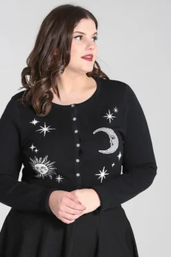 Hell Bunny Knitwear|Knitwear>Solaris Cardigan Black
