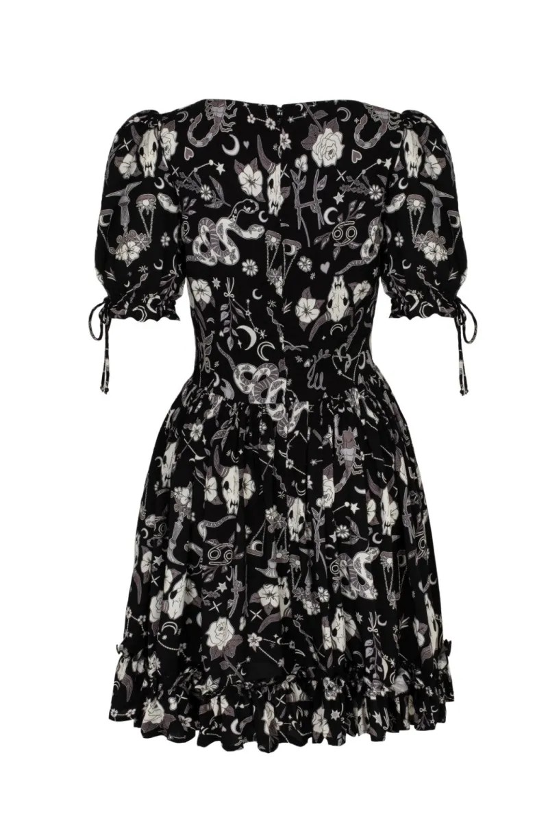 Hell Bunny Dresses|Mini Dresses>Star Sign Mini Dress Black