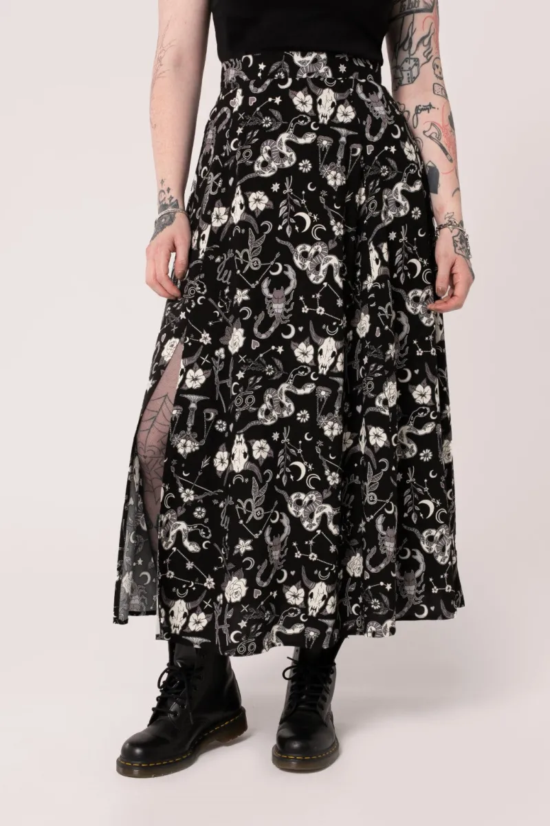 Hell Bunny Skirts|Skirts>Star Sign Skirt Black