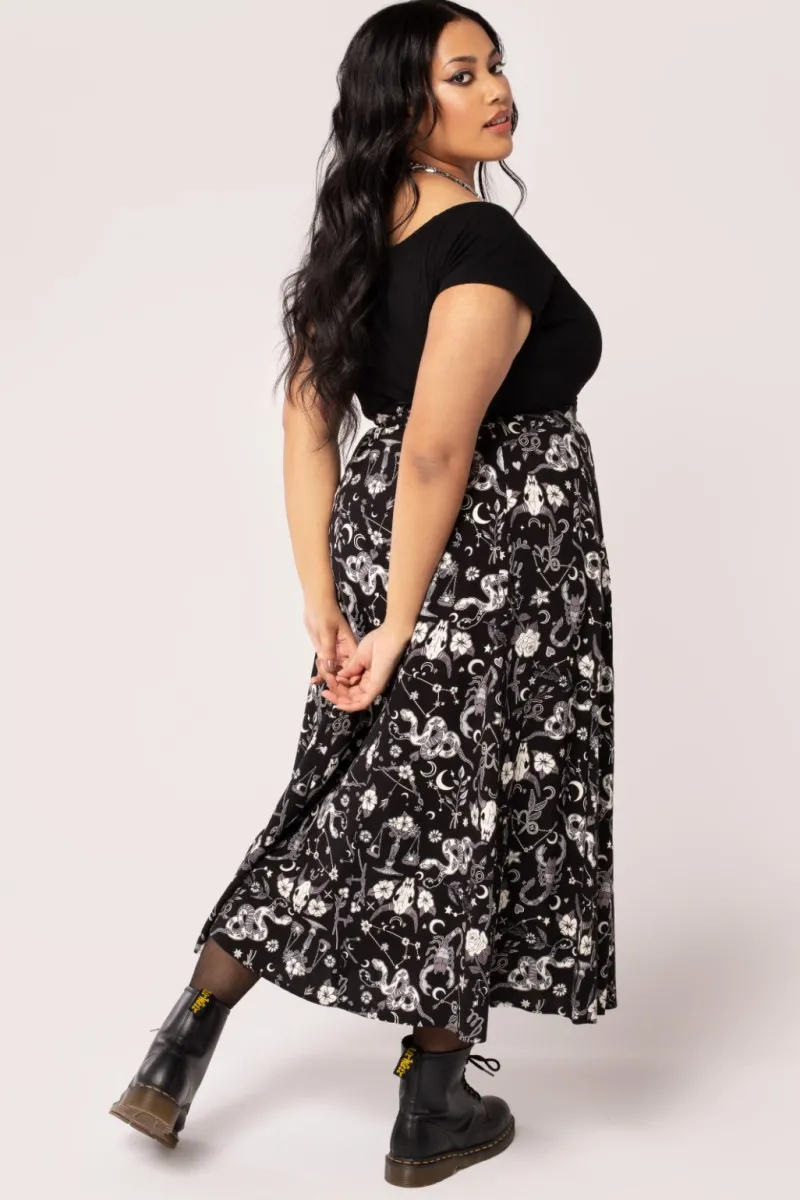 Hell Bunny Skirts|Skirts>Star Sign Skirt Black