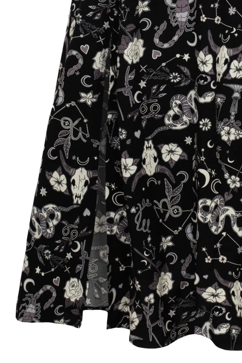 Hell Bunny Skirts|Skirts>Star Sign Skirt Black